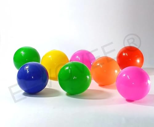 Image of EEVOVEE - Softy Non Toxic Plastic Pool Softball for Kids, 8cm (Big Size), (300pcs), Multicolour
