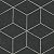 Bedrosians Allora Rhomboid Matte Porcelain Tile 7.5" X 12.75", Solid Black (29-Pack, 9.46 SF)