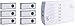 Produktbild m-e modern-electronics FRS-106.1 Funkklingel Funk-Ruf-System, Weiß