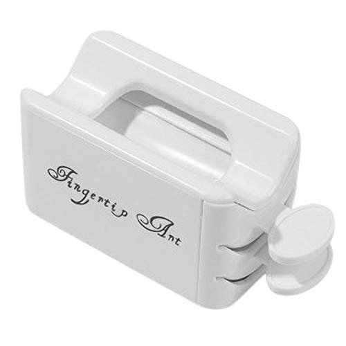 CIWEI Bandeja de Reciclaje de Polvo de Remojo Portátil Herramientas de Uñas de Doble Capa Práctica de Uñas Caja de Recuperación de Polvo