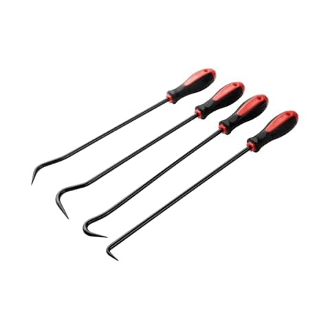 ROTATION 4-Piece Heavy-Duty Long Hook & Pick Set, Automotive Hose Removal Tools for Vehicle Radiator and Coolant Hose, Clamp, and More Cover