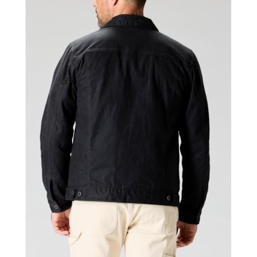 Image of Huckberry Flint and Tinder Men's Flannel-Lined Waxed Trucker Jacket