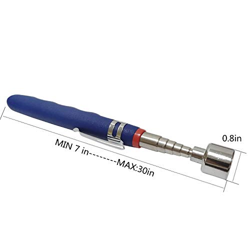 20lb telescopic magnetic pickerextendable magnet wand rod wand on a stick claw garbage picker with lightreacher tool automotive tools for mechanics small parts grabber