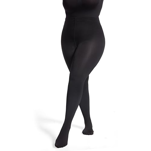 Image of Frola Plus Size Fleece Lined Tights Women Winter Warm Thermal Tights, 11+ Colors High Waisted Opaque Pantyhose