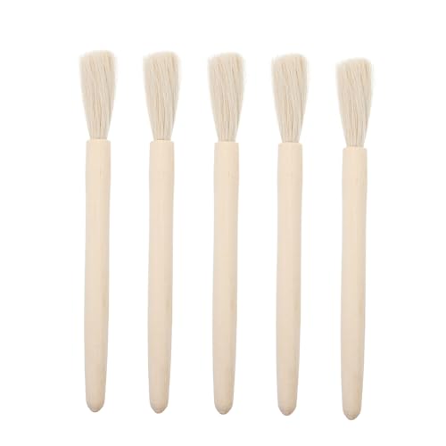 OSOLADY Cleaning Brush Set 5pcs Laboratory Brush Long Handle Fine Bristles Easy Operation Non-Scratch Handle Reusable for Clean Scrubbing