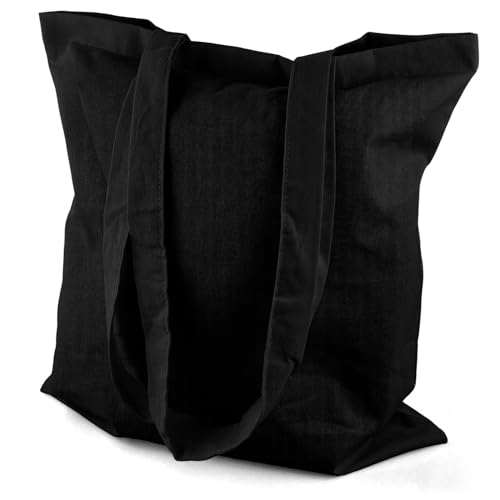 Netuno 1 Stück Stofftasche Schwarz 38 x 42 cm Baumwolltasche mit langen Henkeln Tragetasche Einkaufstasche Umhängetasche Baumwolle zum Bemalen Bedrucken Baumwollbeutel Jutebeutel Tote Bag Cotton Netuno 1 Stück Stofftasche Schwarz 38 x 42 cm Baumwolltasche mit langen Henkeln Tragetasche Einkaufstasche Umhängetasche Baumwolle zum Bemalen Bedrucken Baumwollbeutel Jutebeutel Tote Bag Cotton