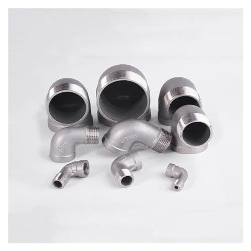 Conector de montaje de tubería de 2 pulgadas con codo de 90 grados hembra macho BSPT 6