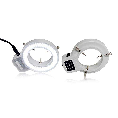 調整可能 6500K 144 LED リング ライト イルミナター ランプ 業界 ステレオ 顕微鏡 拡大鏡 110V-240V 多機能 アダプタ用