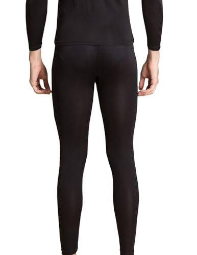 METWAY Silk Long Underwear Men's Mulberry Silk Long Johns Top and Bottom Thermal Underwear Set/Base Layer