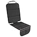 Car Seat Protector for Baby Child Car Seats - Auto Seat Cover Mat Under Carseat with Thickest Padding to Protect Fabric and Leather Seats, Black Hem
