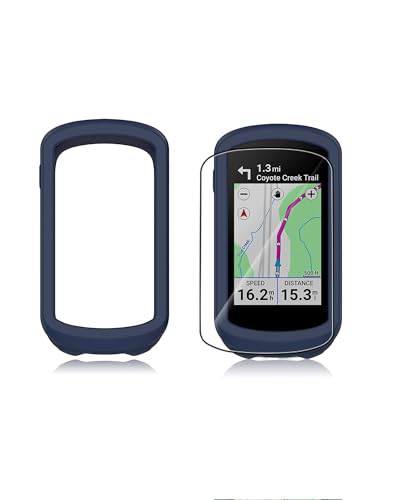 Étui silicone Garmin bleu anti-choc pour vos sorties vélo et circuits VTT en plein air