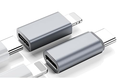 Image of REDWIND USB C to Light ing 18W /Light ing to USB C 27W Adapter(Charger Only 2 Pack), Support Fast Charging & Data Sync, for iPhone 16 /15 16 /15Pro 16 /15ProMax Plus /14 /13 /12 /11, for iPad,Airpods,Samsung