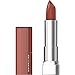 MAYBELLINE Color Sensational Lipstick, Lip Makeup, Cream Finish, Hydrating Lipstick, Nude, Pink, Red, Plum Lip Color, Brick Beat, 0.15 oz; (Packaging May Vary)