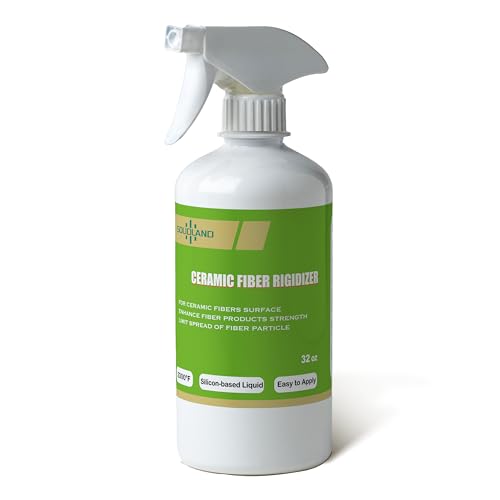 SOLIDLAND Refractory Rigidizer for Ceramic Fiber Blankets - 32 Ounces 2300F High Temperature Kaowool Surface Hardener for Forges Kilns & Foundry Furnace - Prevents Fiber Erosion & Airflow Damage