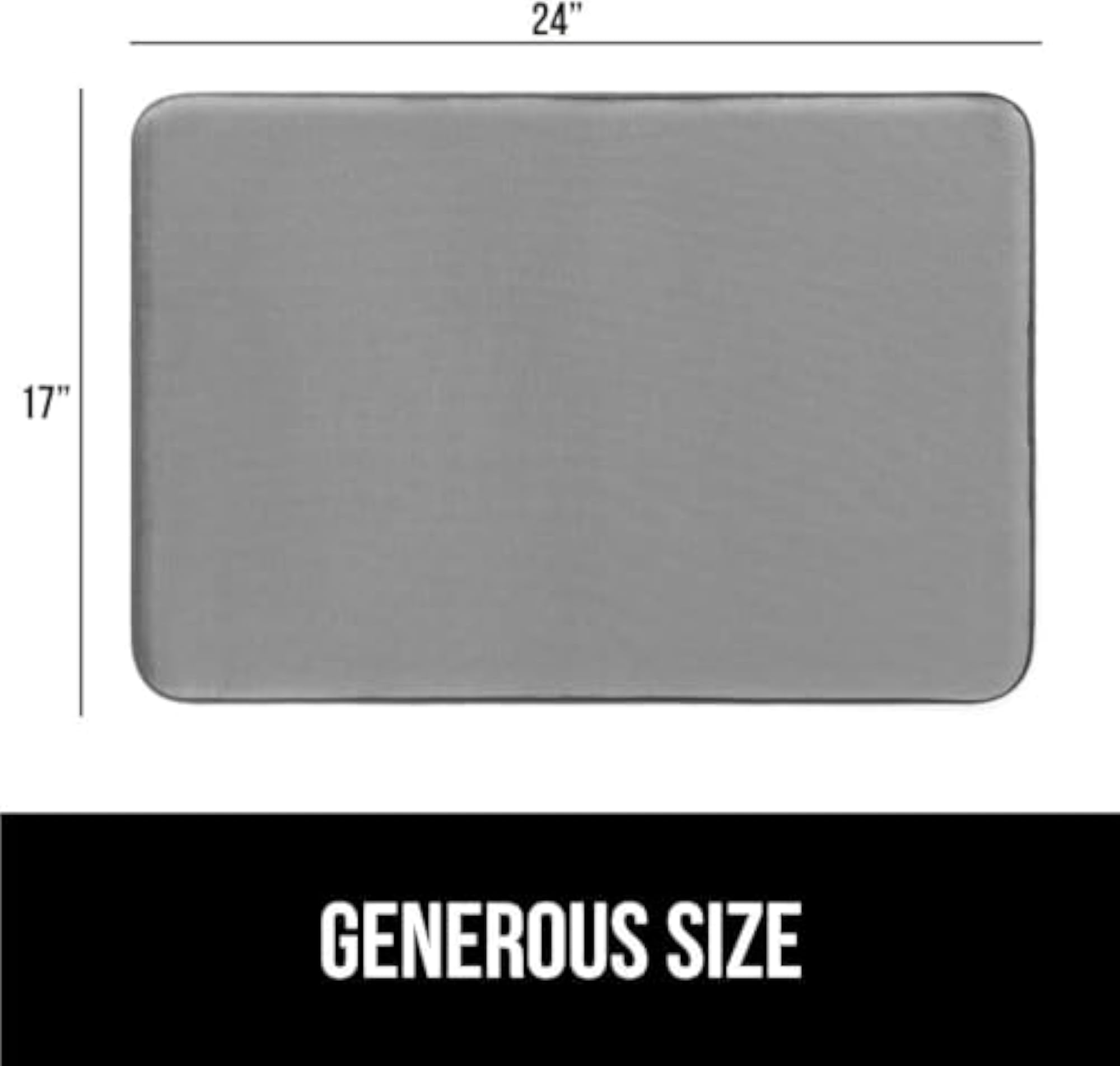 Memory Foam Bath Mat, Soft Absorbent Non-Slip Rug for Bathroom