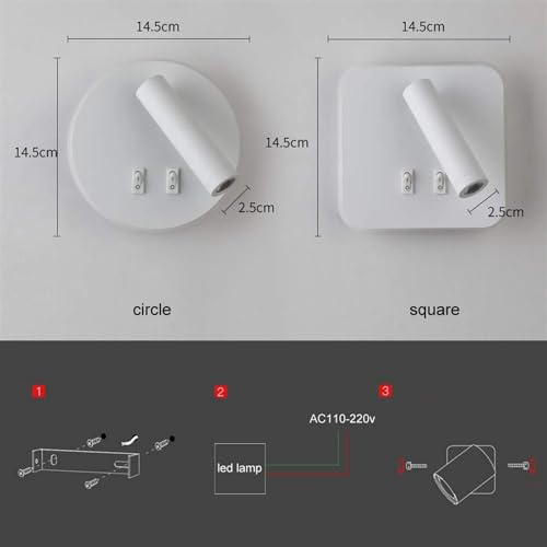 Aplique de pared LED para cabecera ajustable: iluminación cálida y moderna para tu dormitorio 7