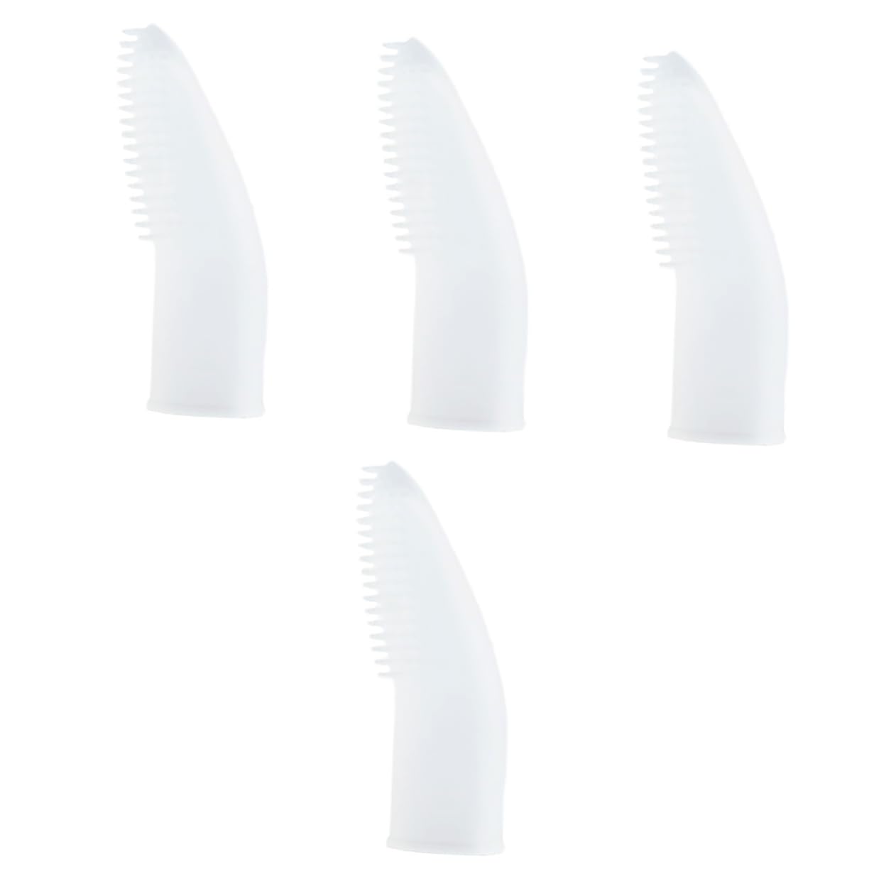 Toddmomy 4pièces Brosse à Dents Pour Animaux Silicone Pour Nettoyage Des Dents Des Chiens Et Chats Outil De Soin Pratique Pour Vos Compagnons à Quatre Pattes