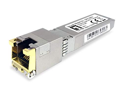 Transceiver SFP+ 10 GBPS cuivre fibre LevelOne SFP-6601 débit maximal sur 30 m RJ45