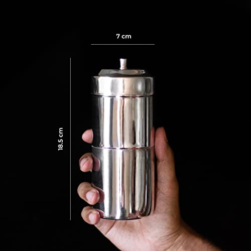Image of Nion Filter Coffee Starter Kit | Set of 1 x 250g Madras Filter Ground Coffee + Madras Filter Coffee Maker (300ml) | Combo Pack