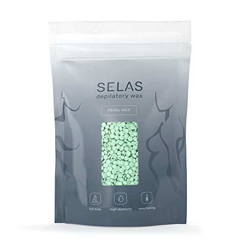 Cera depilatoria en perlas de Aloe Vera 1kg SELAS. Depilación sin bandas, con aceite de Aloe Vera, para todas las zonas y tipos de pieles, especialmente las sensibles Cover