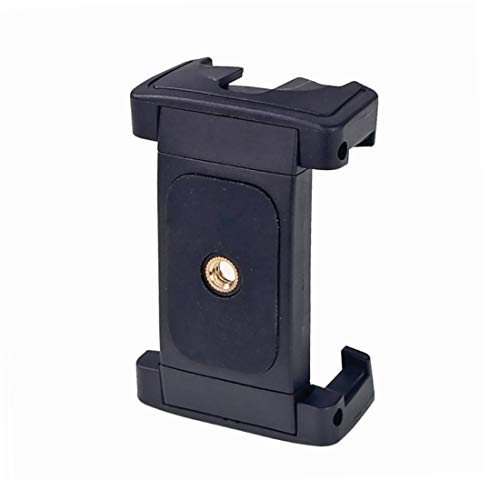 BGNing Updated Foldable Phone Mount Clip with Cold Shoe Live Broadcast Tripod Cell Phone Holder Stand for 5.7-10.4cm Smartphone
