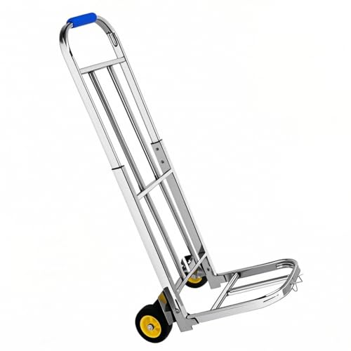 Carrello a mano pieghevole e resistente – Versatile carriola e carrello della spesa per campeggio domestico e trasporto