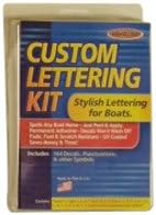 Hardline Products WHBKS610 610 Series White/Black Factory Matched Boat Name Kit