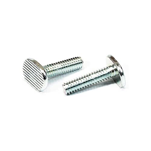 Image of POWERTEC 1 /4 inch-20 T Track Bolts 20 Pack for T Track, 1 Inch Long T Slot Bolts for Universal T Track, T Track Accessories for Woodworking Jigs and Fixtures (QTB1004)