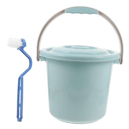 Hoement 携帯用小便器 便器兼用 蓋付き 夜間使用に適した尿壺 高齢者 妊娠中の女性 子供用 簡易トイレ 再利用可能なハンドル付き プラスチック製 滑らかな表面で清掃しやすい