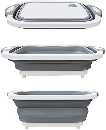 jp mfg Dish Basin Collapsible with Drain Plug Collapsible Sink Tub, Dish Wash Basin, Portable Dish Tub, Foldable Dishpan for Camping Dish Washing Tub