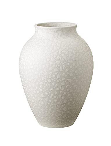 Knabstrup Keramik | Vase | Geformt mit Lehm und Leidenschaft | Elegante und Klassische Form seit 1897 | Modern Anmutend | Weiß | 20 cm Cover