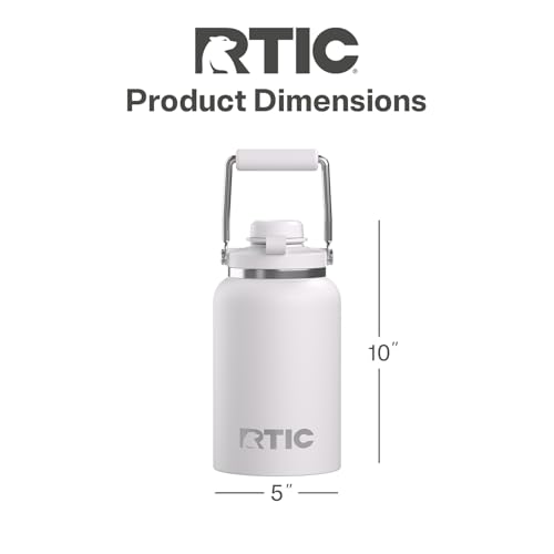 RTIC Outback Jug Termo de 64 oz, Interior Cerámico, Blanco miniatura 4