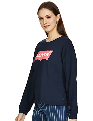 Image of Levi's Women's Cotton Regular Fit Styled Crew Neck Sweatshirt