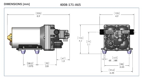 SHURFLO 4008-171-E65 Bomba Periférica de Agua Fresca 115V AC miniatura 7