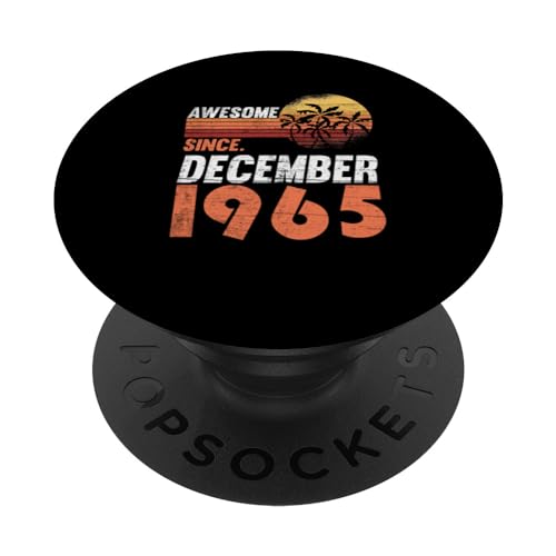 Cumpleaños diciembre 1965 PopSockets PopGrip Intercambiable
