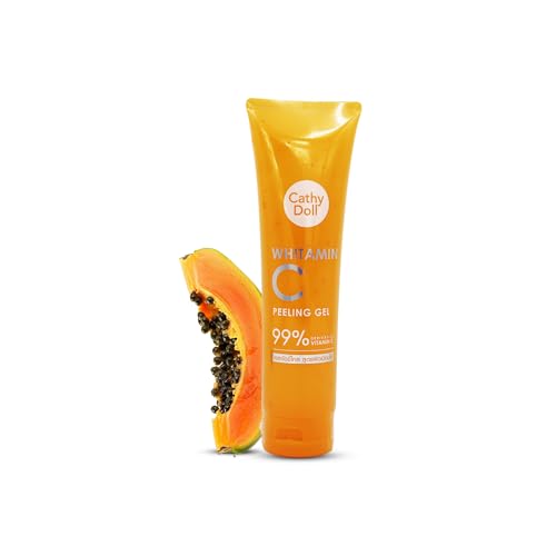 Image of Cathy Doll Whitamin C Peeling Gel 320g | Korean Vitamin C Face Scrub | Dead Skin Remover | Brightening Exfoliator for Glowing Glass Skin | Sensitive Skin Safe | K-Beauty