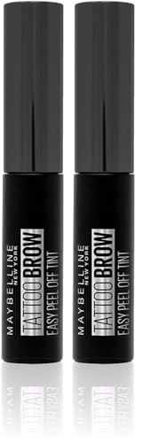 Maybelline New York - Encre à Sourcils Peel-Off - Tattoo Brow - Black (35) - 4,6 g (Paquete de 2)