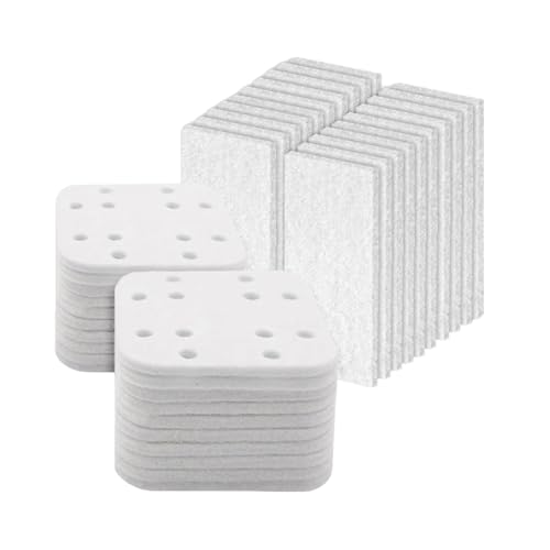 Sehuby Filtros humidificadores, 40 piezas de filtro de repuesto para humidificador LV600S LV600HH, almohadillas de absorción mineral, filtro de esponja, pieza de repuesto para humidificador