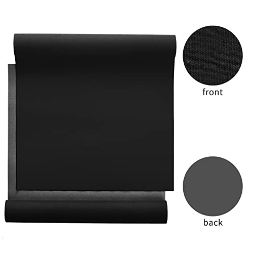 Wooqu Book Cloth, Fabric Surface and Paper Backed, Easy to Use, Strong, 17x29”, for Book Binding Black, cotton fabric - Image 3