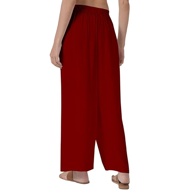 Image of Ultra Soft Premium Rayon Cotton Palazzo for Women and Girls, Regular Size, 15 Colours, Available in L, XL, 2XL, 3XL