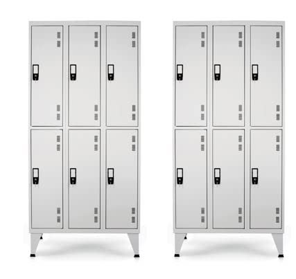 Pack 2 Taquillas Metálicas Triples 6 Puertas 1900x900x500 Mm Estándar Pack 2 Taquillas Metálicas Triples 6 Puertas 1900x900x500 Mm Estándar