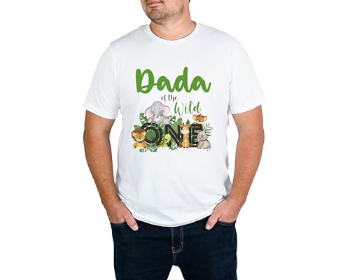 Wild One Family Matching Shirts – 1st Birthday Safari Jungle Theme – Custom Mama, Dada, Nana, Auntie, Grandpa, Uncle & More (Adult)3