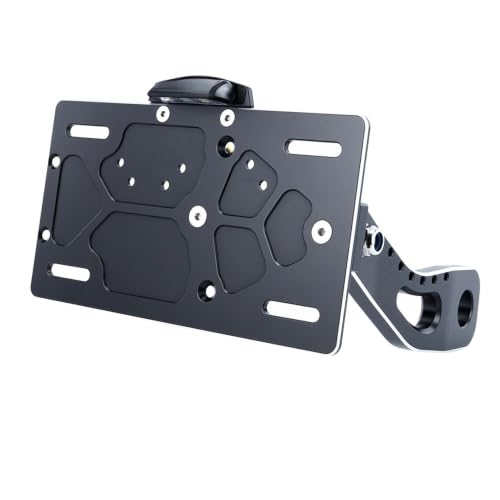 Support plaque immatriculation latéral en acier robuste pour 650 S