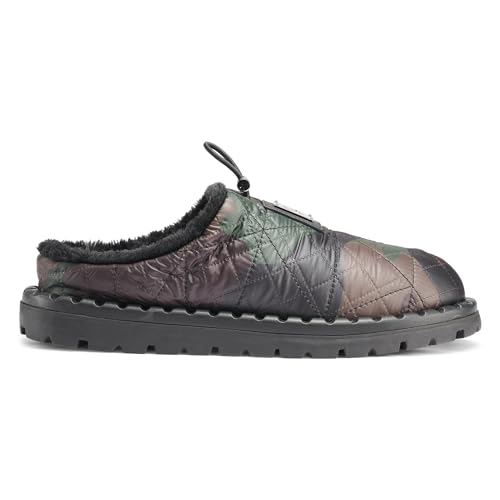 KARL LAGERFELD Men's Nylon Camo Front Logo Fur Lined Sandal Slide4