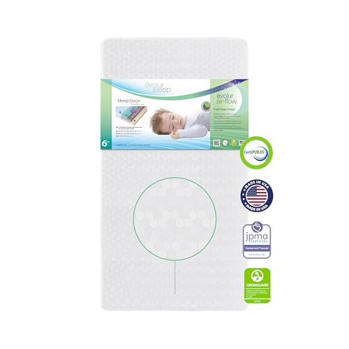 Evolur Sleep Triple Stage Crib & Toddler Mattress