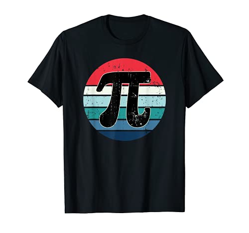 Pi day retro vintage math geek insegnante studente maglietta
