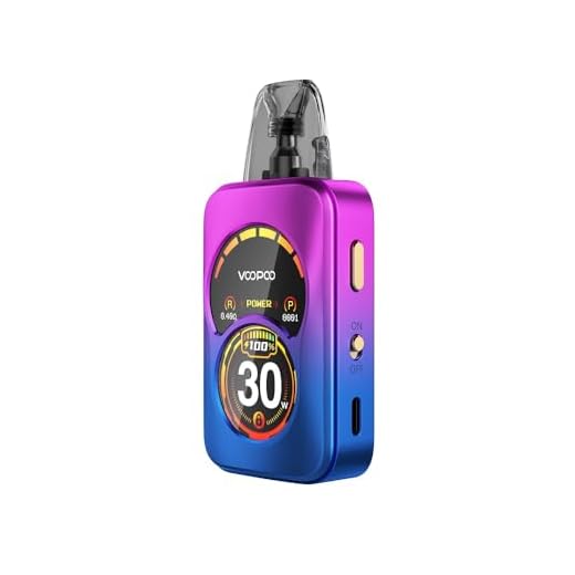 VOOPOO Argus A 30W Pod Kit Vape Built in 1100mAh Battery with Argus Top-filled Cartridge 0.7ohm & 0.4ohm 2ml Tank Capacity Vaporizer Electronic Cigarette (No Nicotine, No E Liquid) (Phantom purple)