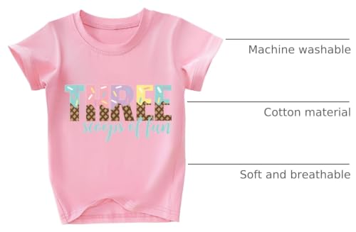 Image of Toddler Girls 3rd Birthday Shirts for Girls 3 Years Old Outfit for Party Tshirt