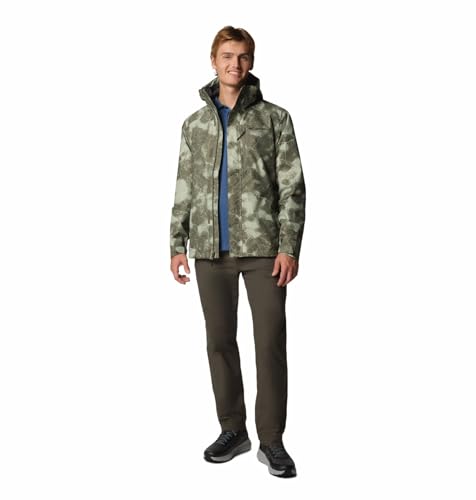 Image of Columbia Men Omni-Tech Hikebound II Printed Hiking and Trekking Waterproof Rain Jacket