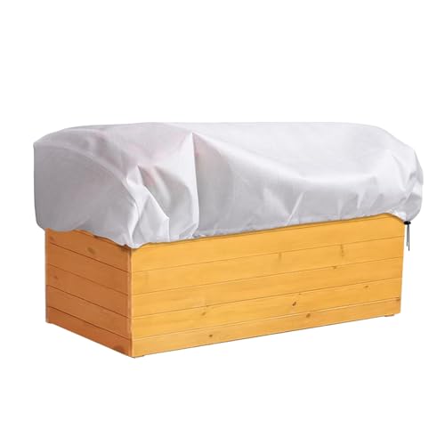 Protección de heladas de plantas - 59.06x15.75x17.72 pulgadas Manta de invierno no tejida para bolsas con jardín exterior con cordón, cubierta reutilizable para plantador, uso de balcón, cuidado de pl